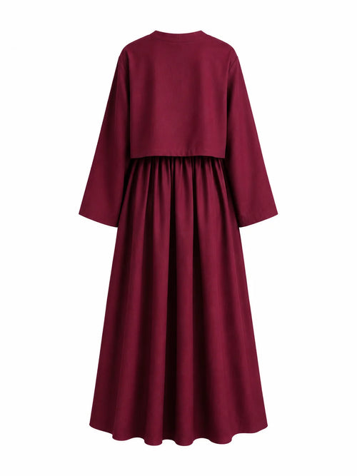 Burgundy Timeless Dress