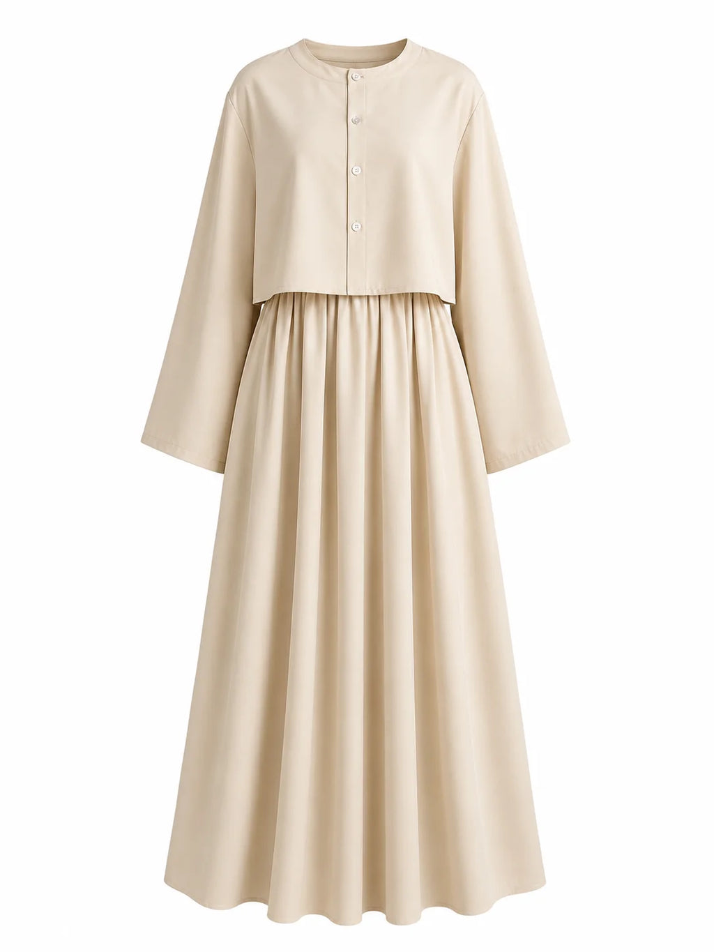 Soft Beige Timeless Dress